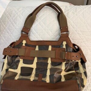 Orla Kiely RARE cups pattern handbag